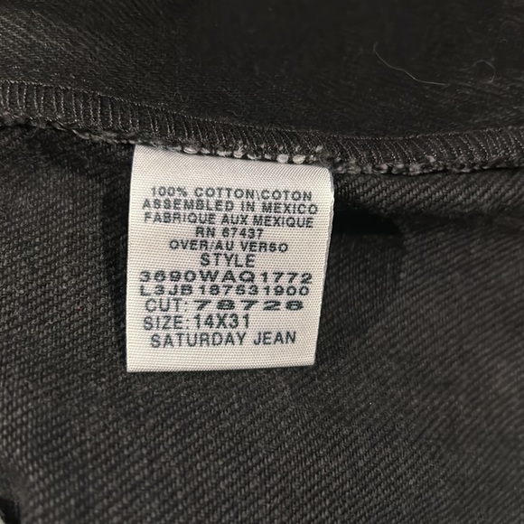 NWT Polo Jeans Company Ralph Lauren Black Saturday Jean 14x31 Vintage - Picture 15 of 16